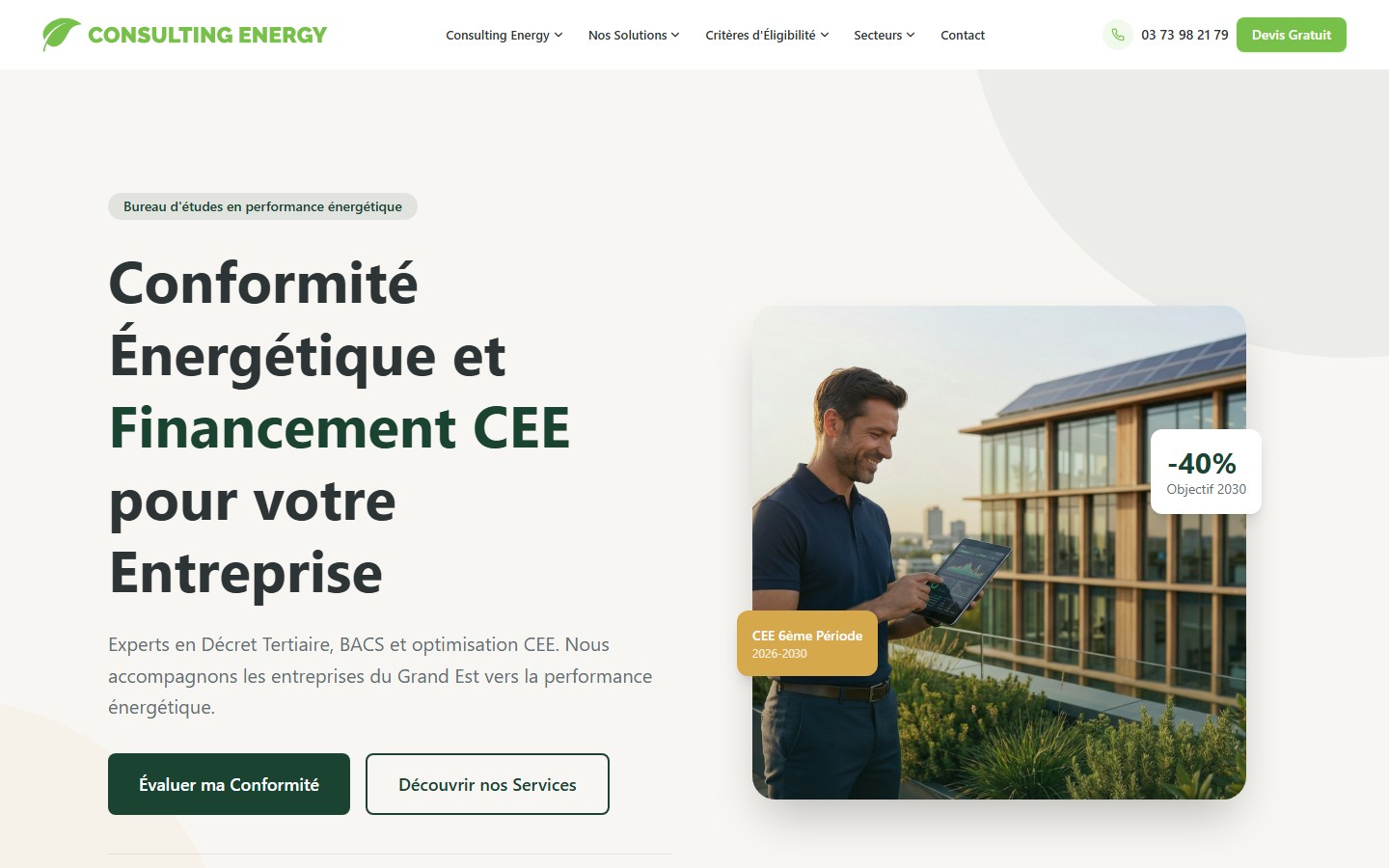 CONSULTING ENERGY — web project by DMC Kreatif