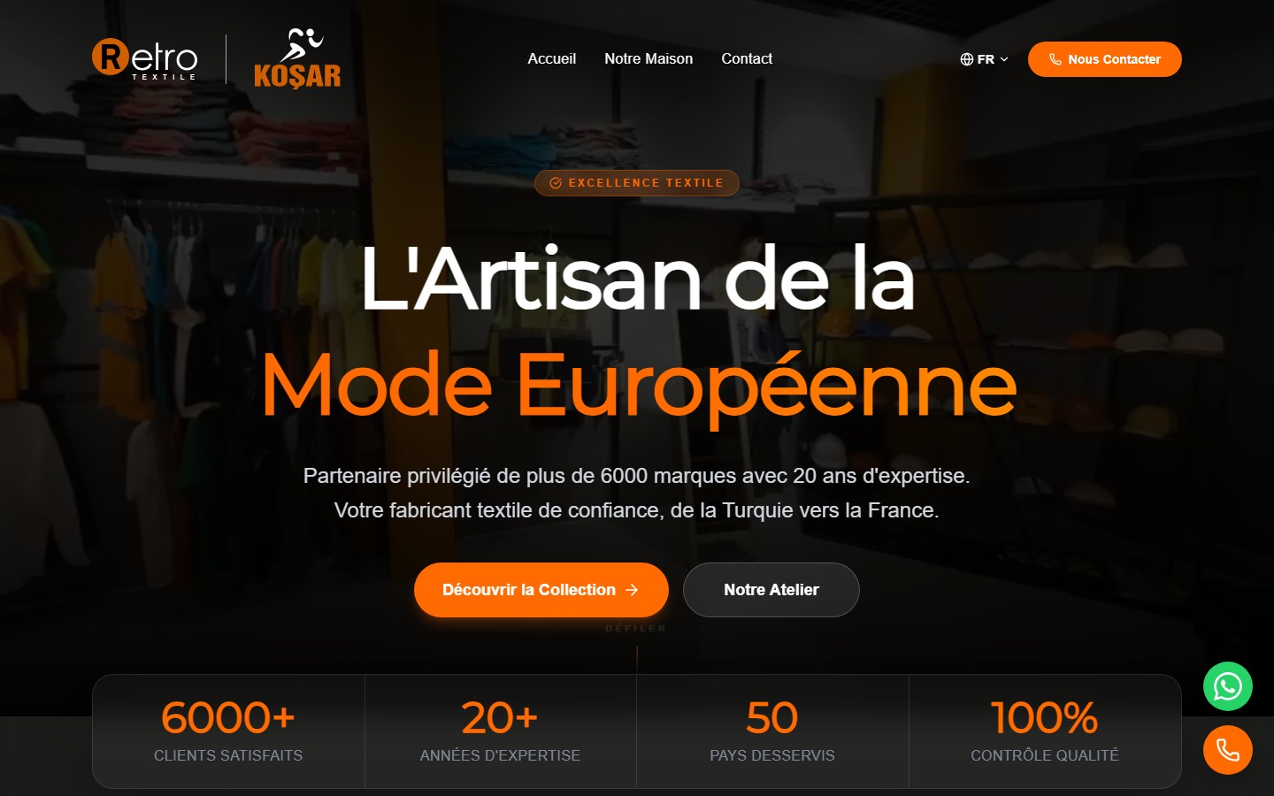 RETRO KOŞAR TEKSTİL — web project by DMC Kreatif