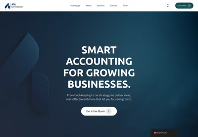 ATA Accountancy — the Ata Accountancy – Chartered Accountants & Tax Advisors in London page on desktop