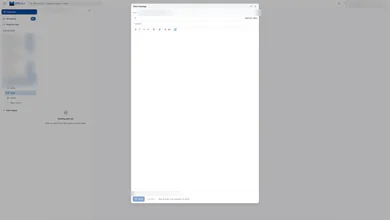 The ATA Mail application on desktop, showing the mailbox sidebar and an open compose window. Account names and addresses are deliberately obscured.