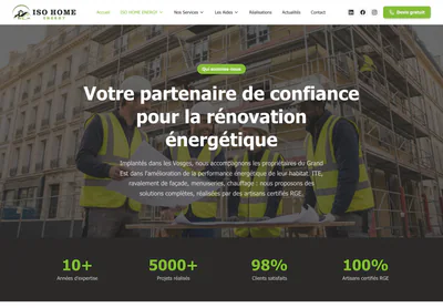 ISO Home Energy — the ISO Home Energy | Spécialiste ITE et rénovation énergétique Vosges & Grand Est | ISO HOME ENERGY page on desktop