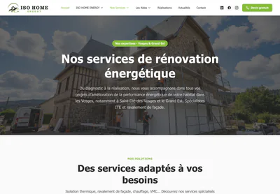 ISO Home Energy — the Nos Services | ITE, Ravalement, Isolation Vosges & Grand Est | ISO HOME ENERGY page on desktop
